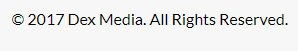 Dex Media's Copyright Notice
