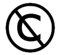 No Rights Reserved C copyright symbol