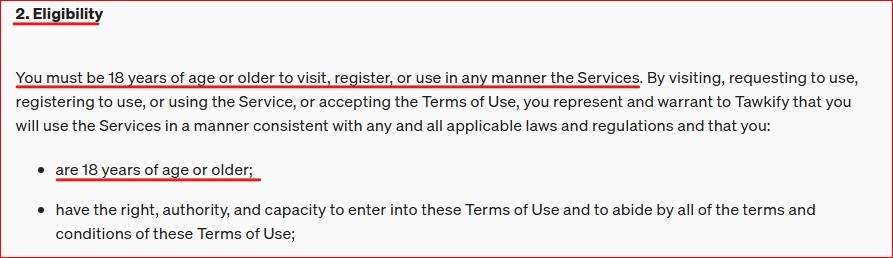 Match Terms Eligibility clause